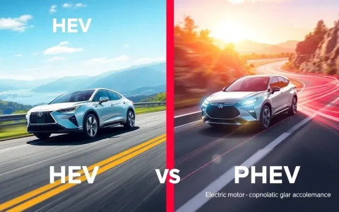 How does the driving experience differ between HEVs and PHEVs in terms of acceleration