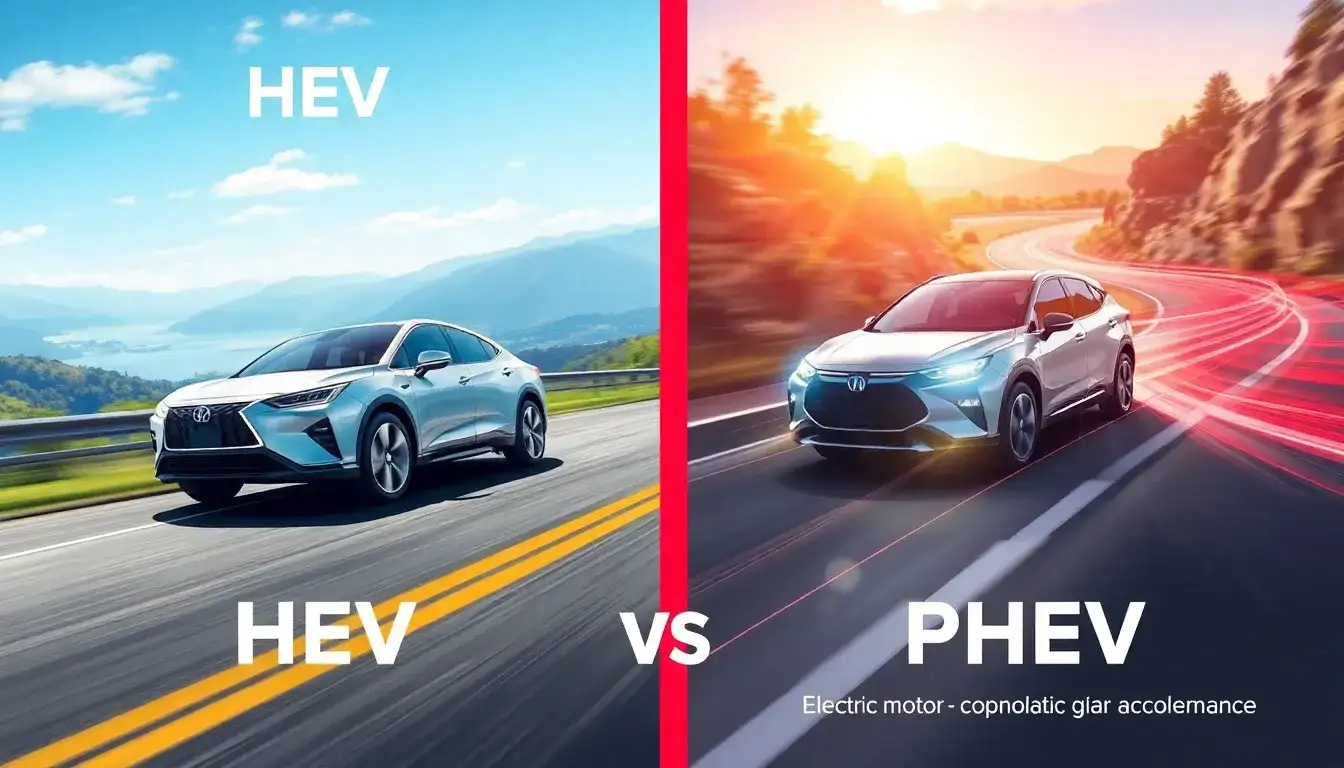 How does the driving experience differ between HEVs and PHEVs in terms of acceleration