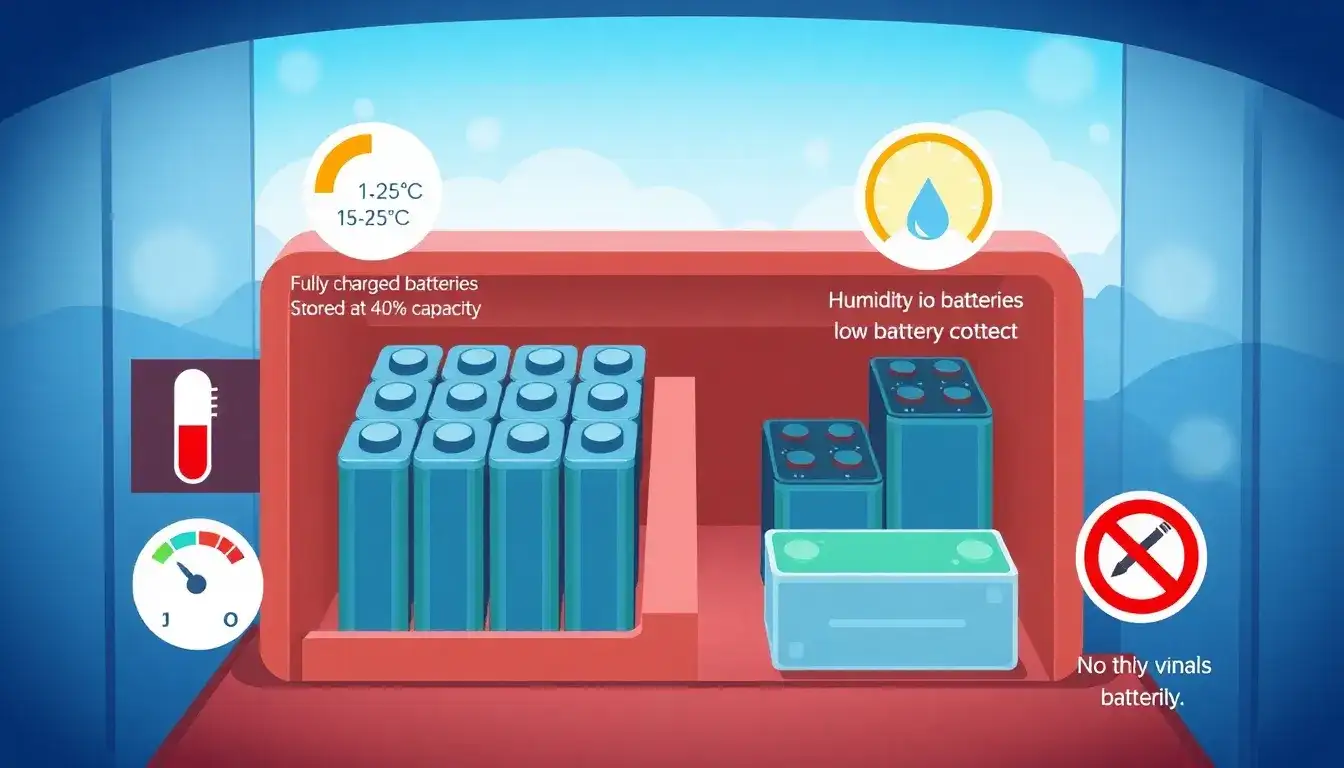 What are the best practices for storing lithium-ion batteries when not in use