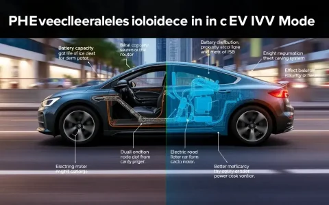 What factors contribute to the slower acceleration in EV mode for PHEVs