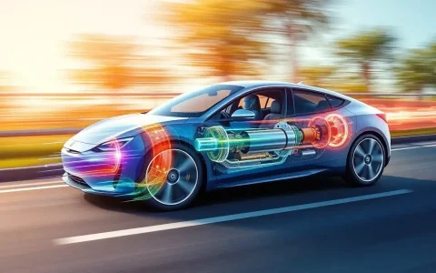 What role does the electric motor's power play in EV mode acceleration