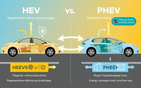 How does regenerative braking in HEVs and PHEVs differ