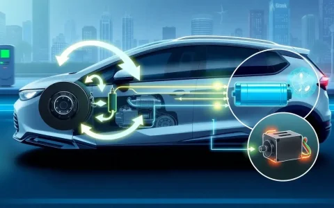 How does the regenerative braking system in PHEVs enhance their overall efficiency