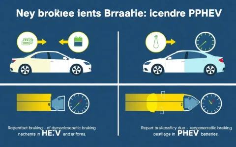What are the key differences in braking performance between HEVs and PHEVs