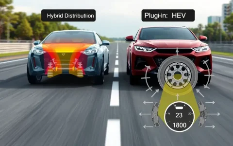 How does the weight distribution of HEVs and PHEVs impact their braking performance