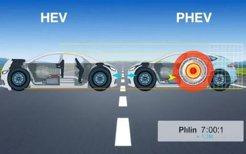 How does the weight distribution of HEVs and PHEVs affect their braking distance