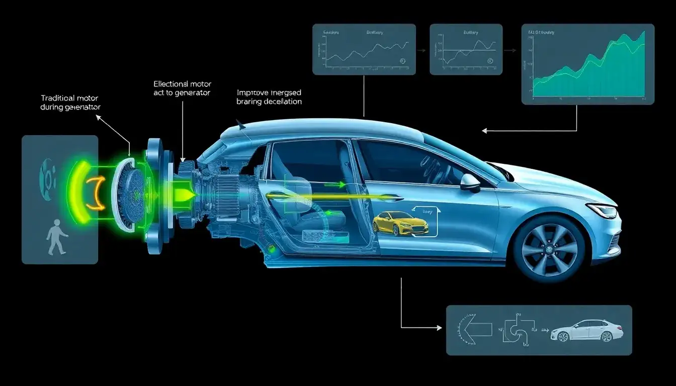 How do regenerative braking systems in HEVs and PHEVs impact overall braking performance