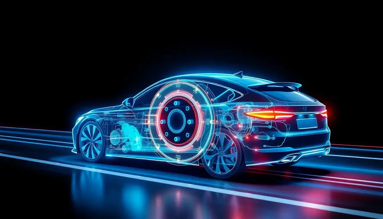 What strategies are used to optimize braking performance in hybrid electric vehicles