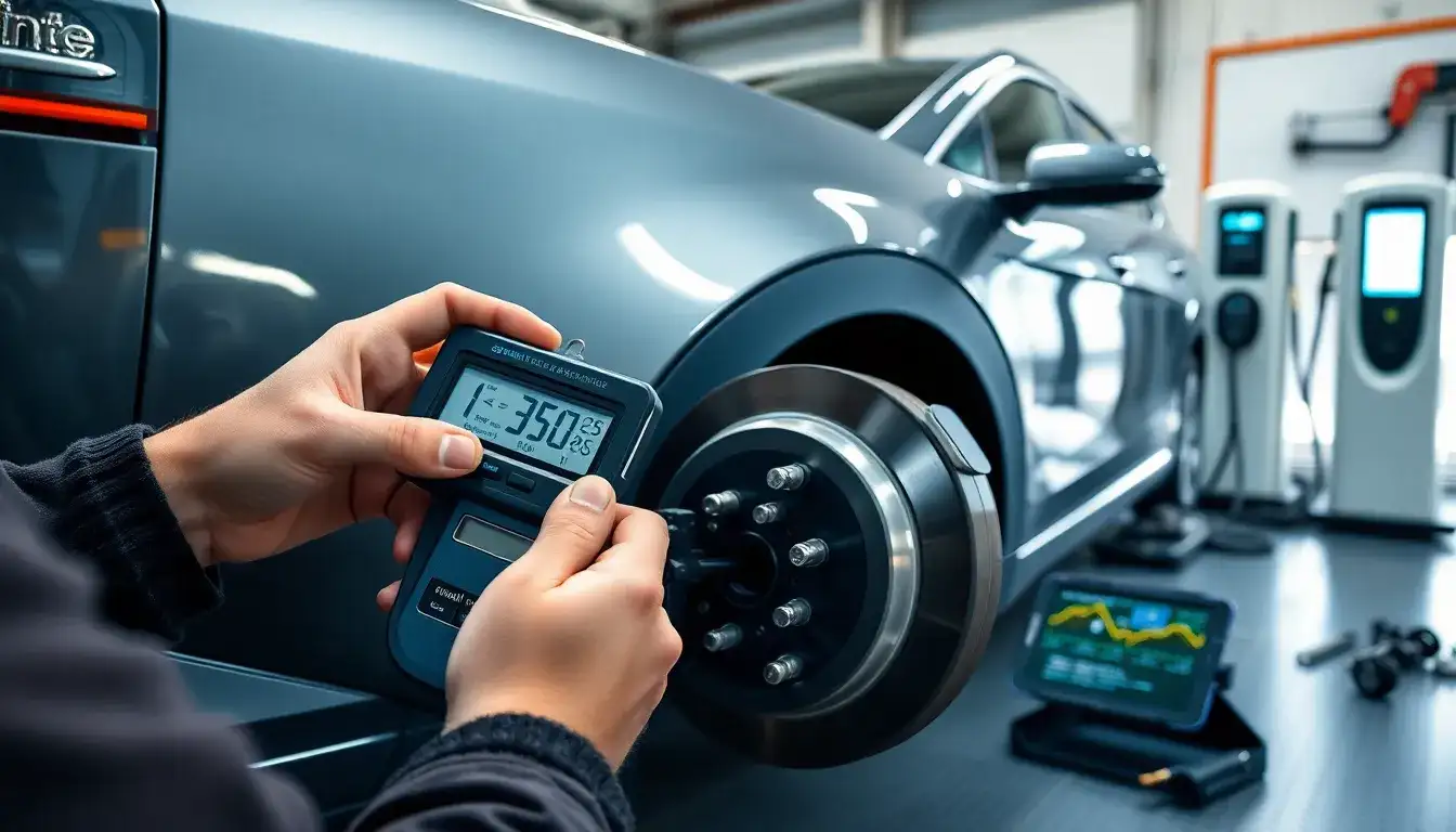 How often should I check the brake pads in my hybrid vehicle