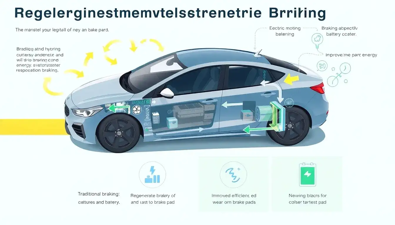 How does regenerative braking affect the overall braking performance in hybrids