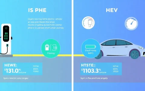 How does the fuel efficiency of PHEVs compare to HEVs on short trips