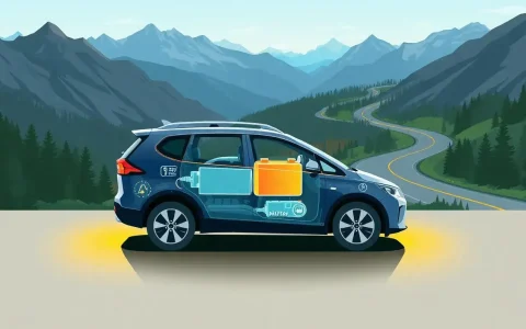 How does the battery weight in PHEVs affect their fuel efficiency on long trips