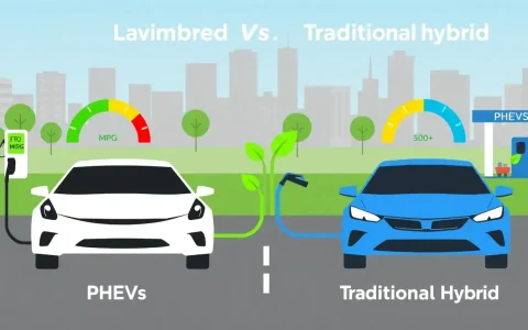 How does the fuel economy of PHEVs compare to traditional hybrids