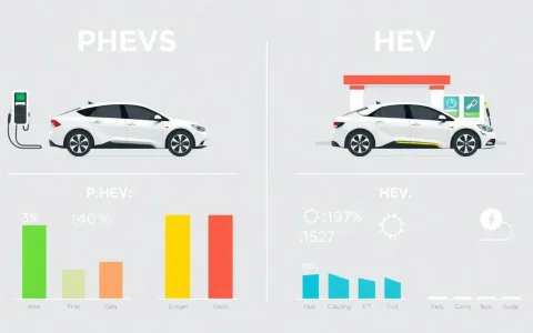 How do the fuel efficiencies of PHEVs and HEVs compare