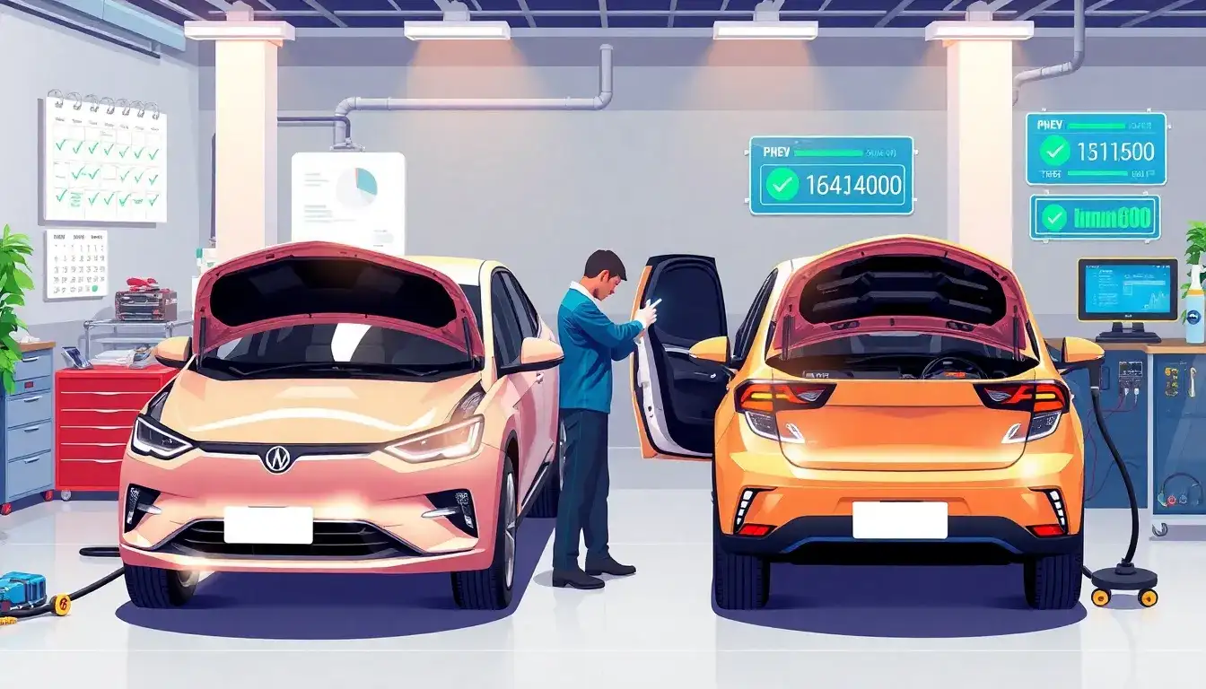 How often should the batteries in PHEVs and HEVs be checked