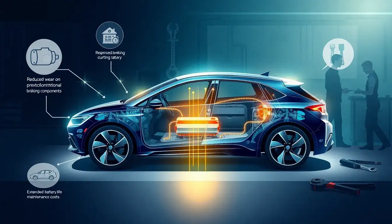 How does regenerative braking impact the maintenance of PHEVs