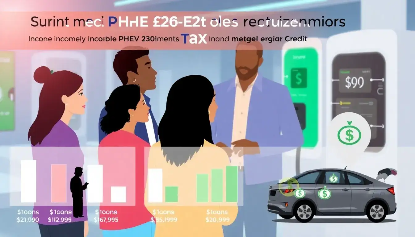 What are the income eligibility requirements for the federal PHEV tax credit
