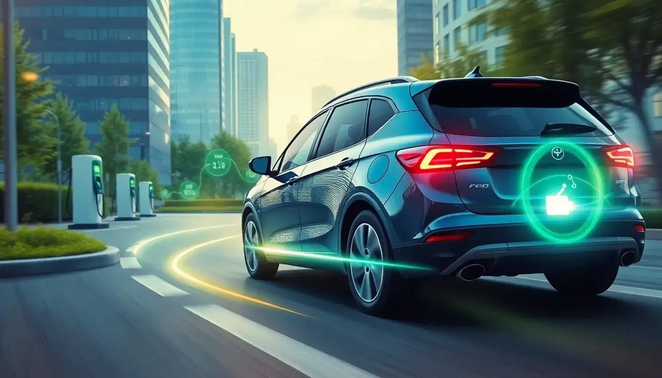 How does regenerative braking impact the overall fuel efficiency of a PHEV