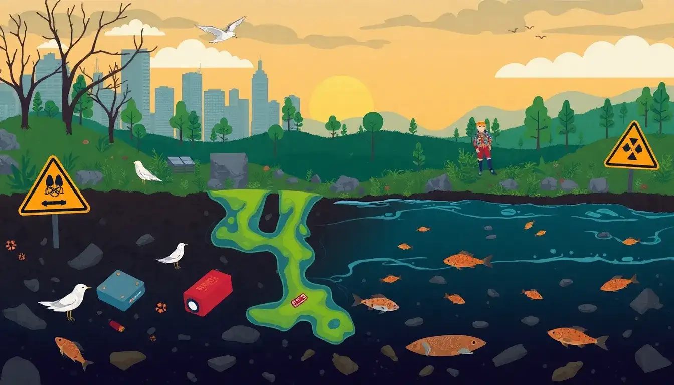 What are the main health risks associated with improper disposal of lead-acid batteries