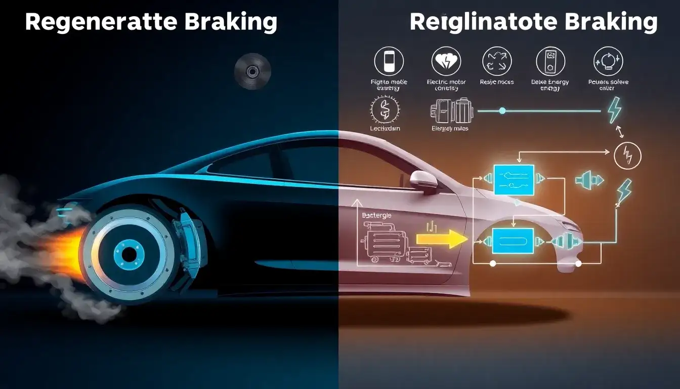 What are the main differences between regenerative braking and traditional braking