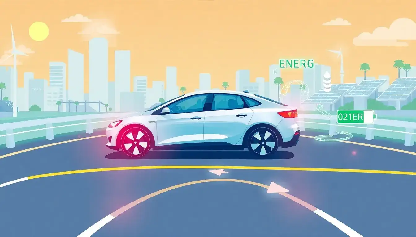 How does regenerative braking improve the overall efficiency of an electric vehicle