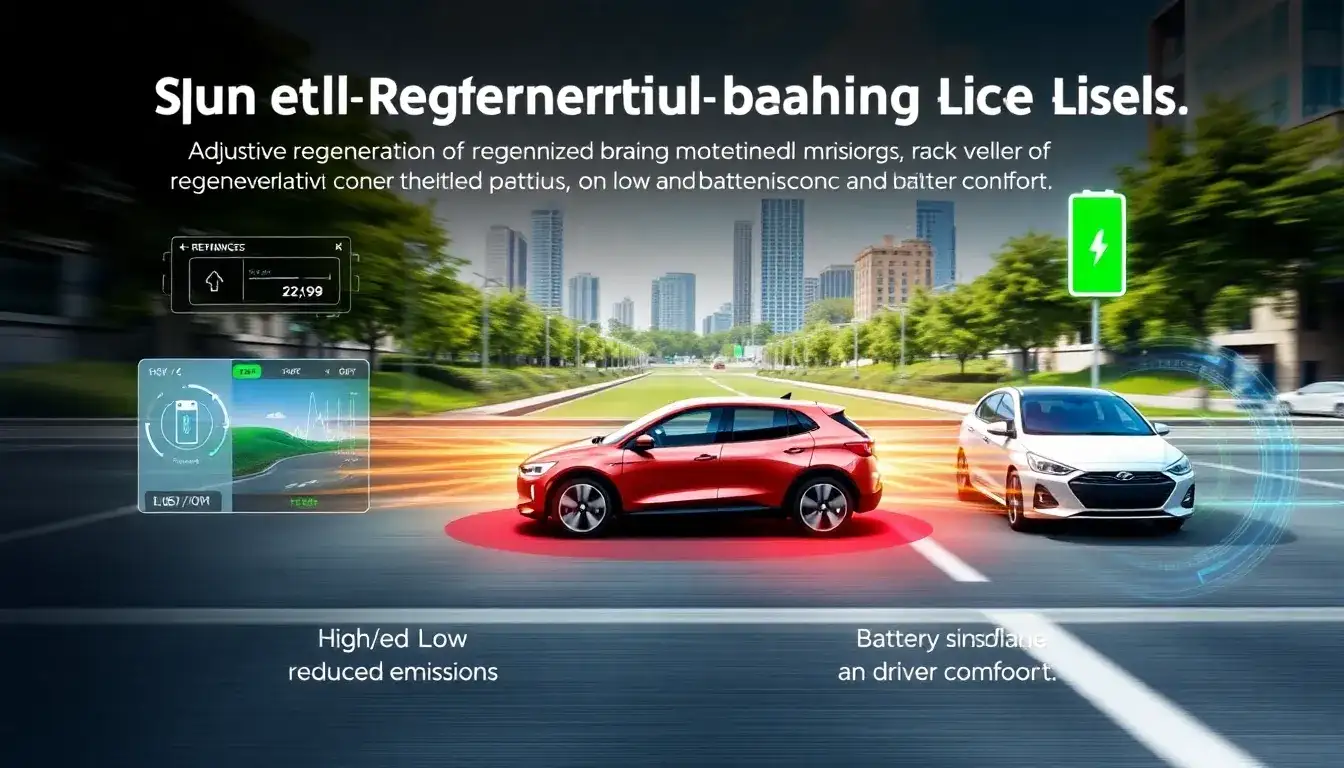 What are the benefits of adjusting regenerative braking levels