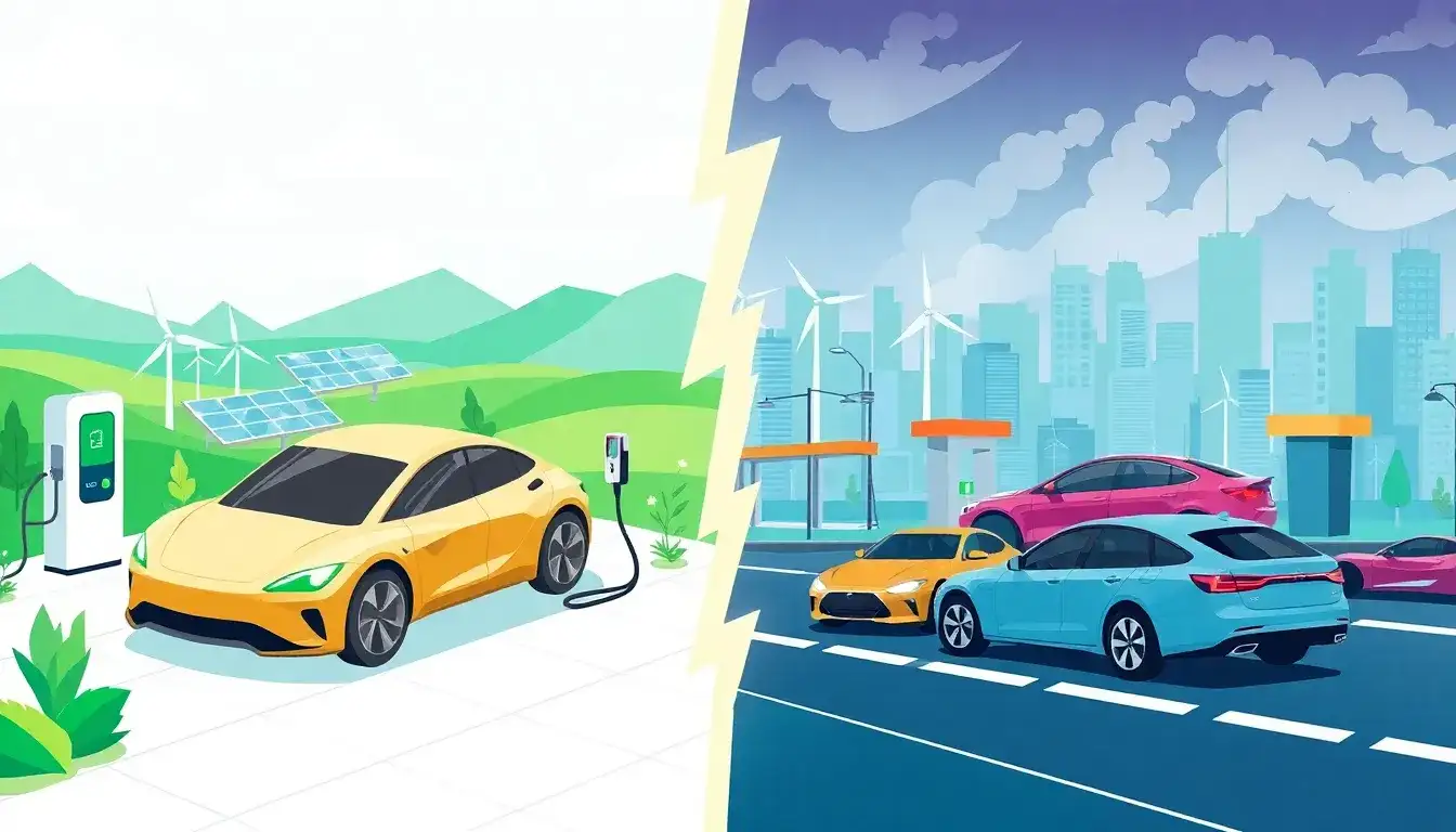 What are the main benefits of using electric vehicles over traditional gasoline-powered cars