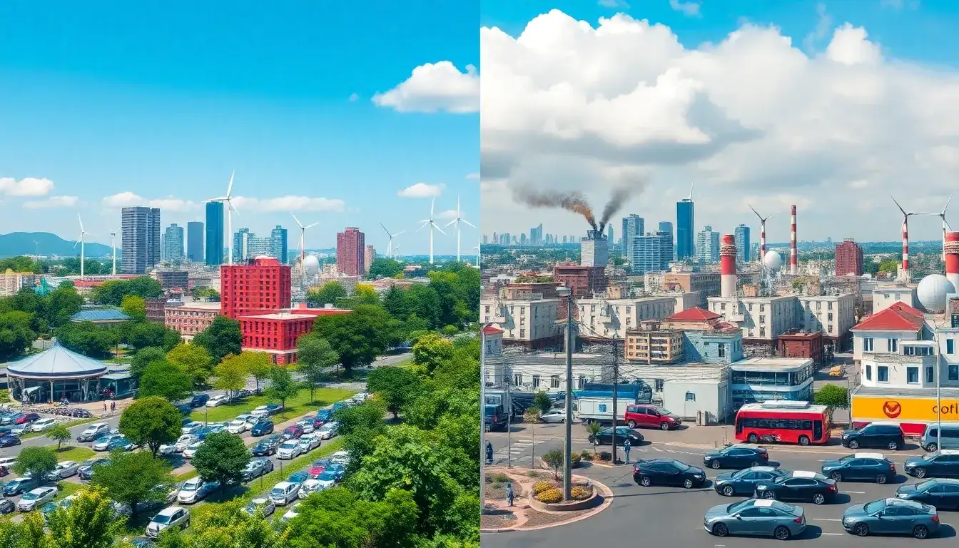 How do electric vehicles impact air quality compared to gasoline-powered cars