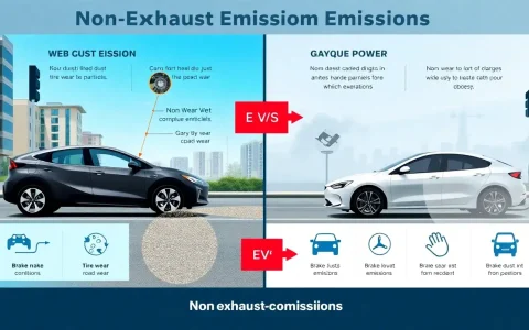 How do non-exhaust emissions from electric vehicles compare to those from gasoline-powered cars