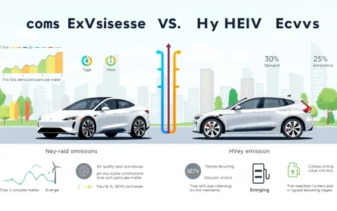 How do non-exhaust emissions from electric vehicles compare to those from hybrid vehicles
