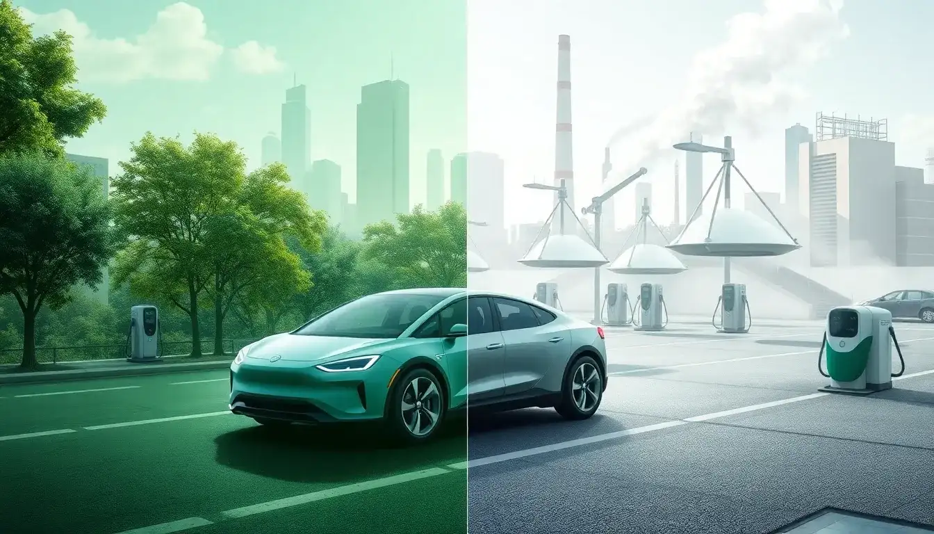 How does the weight of electric vehicles impact their overall environmental footprint