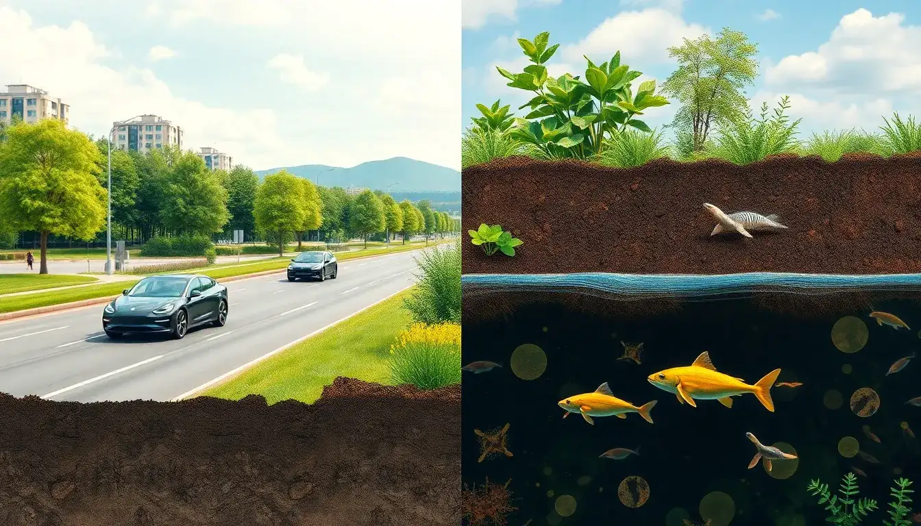 What are the environmental impacts of tire particles from electric vehicles