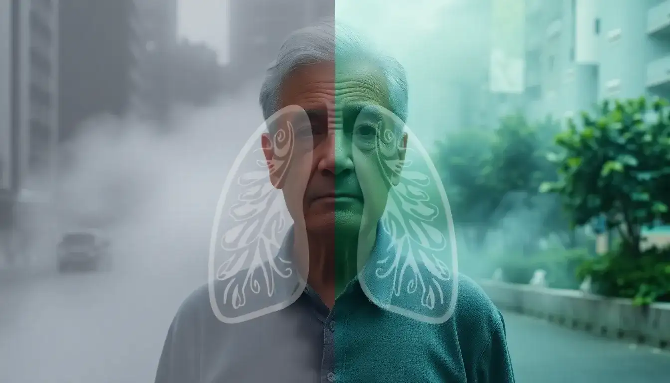 What are the long-term health impacts of PM2.5 on the elderly