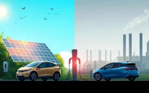 How does the energy source for charging electric vehicles affect their overall health impact