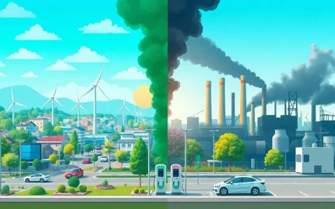 How does the source of electricity for EV charging stations impact their environmental footprint