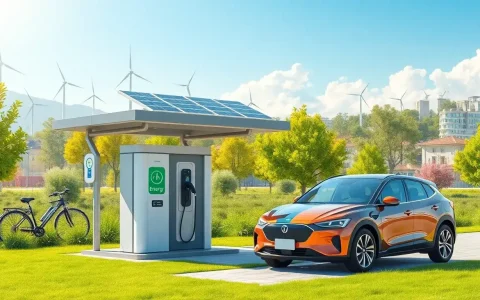 What are the benefits of using renewable energy sources like solar panels for EV charging stations