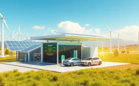 What role does battery storage play in renewable energy-based EV charging stations