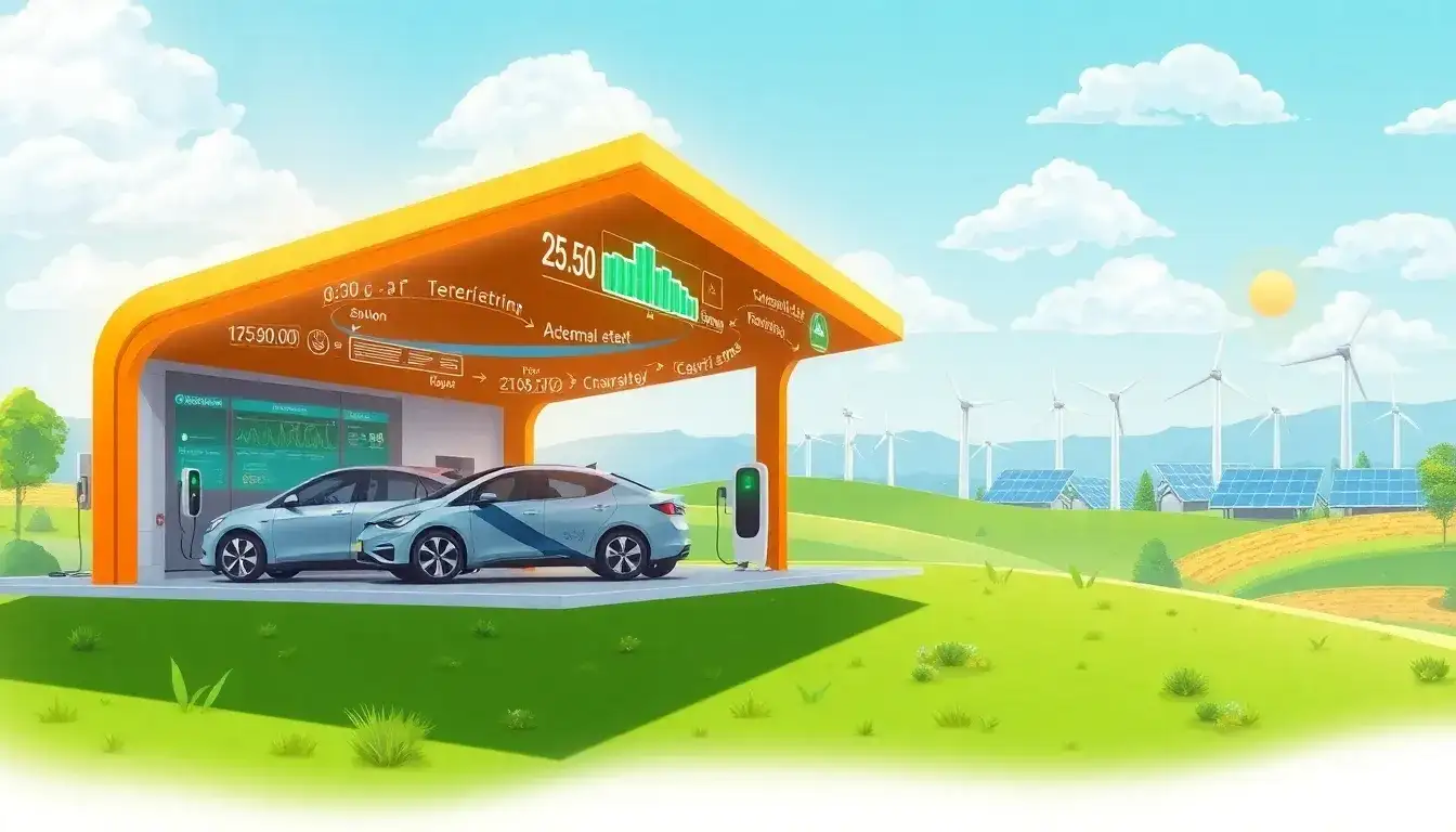 How does smart charging technology optimize the use of renewable energy for EV charging
