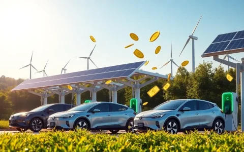 What are the cost savings associated with using renewable energy for EV charging stations