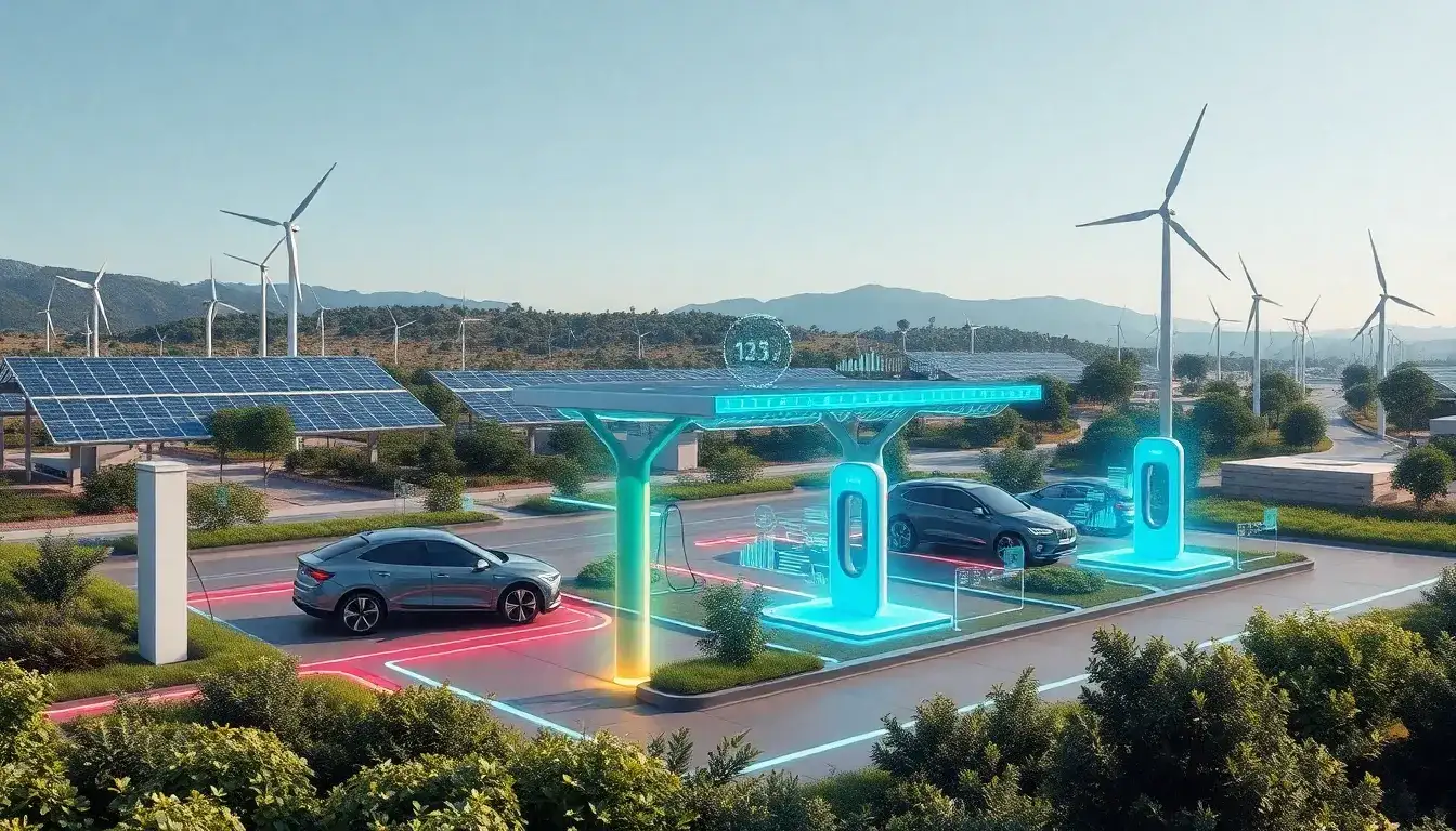 How do smart charging systems optimize the use of renewable energy