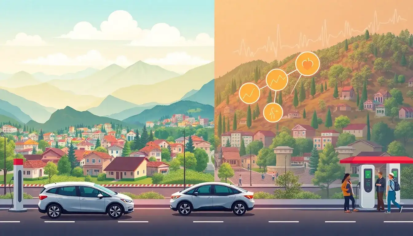 Are there any regions where electric vehicles might have adverse health effects