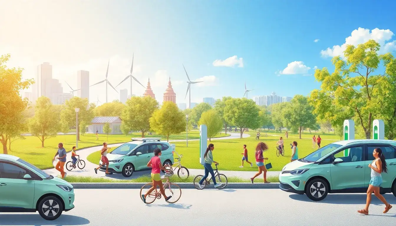 Are there any long-term health benefits associated with widespread EV adoption