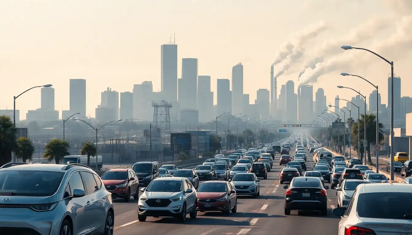 Why might EVs increase PM2.5 levels in Los Angeles