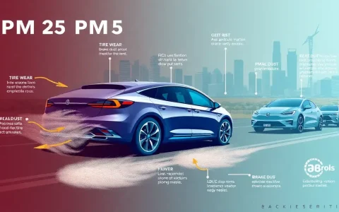 What are the main sources of PM2.5 emissions from electric vehicles in Los Angeles