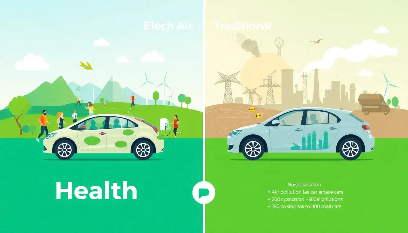 How do EVs compare to traditional cars in terms of overall health impacts