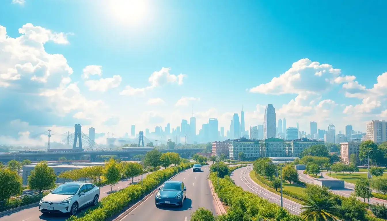 What are the main health benefits of switching to electric vehicles in polluted areas