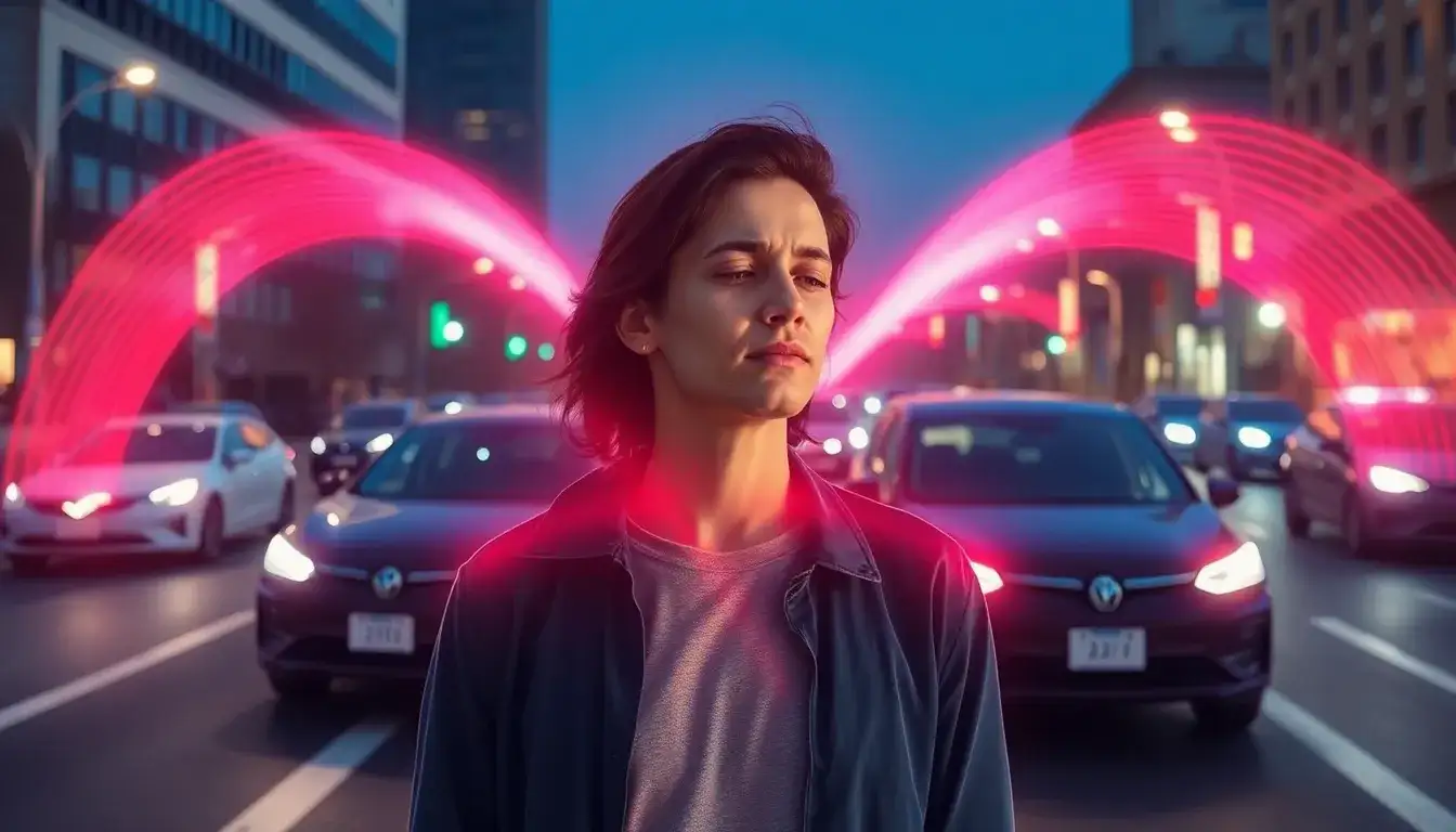 How does the electromagnetic radiation from EVs affect people with electromagnetic hypersensitivity