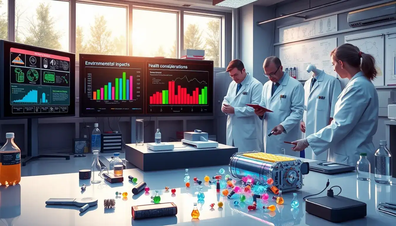 Are there any long-term health risks associated with the production of EV batteries