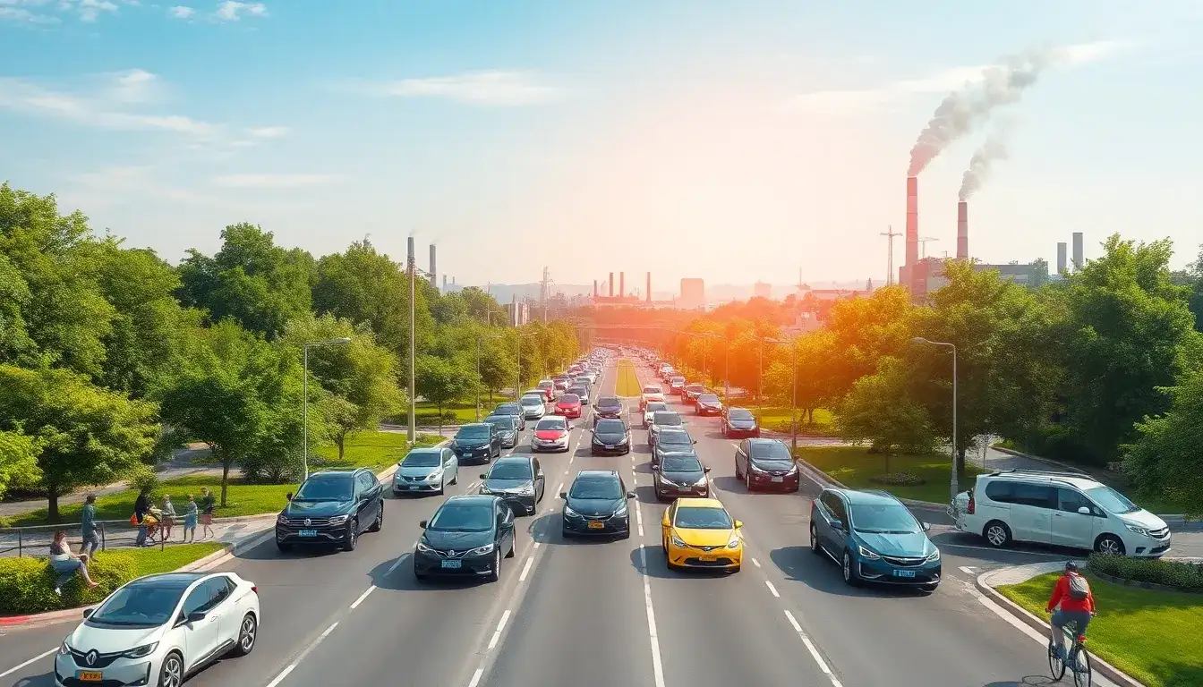 How do EVs contribute to reducing air pollution and its associated health problems