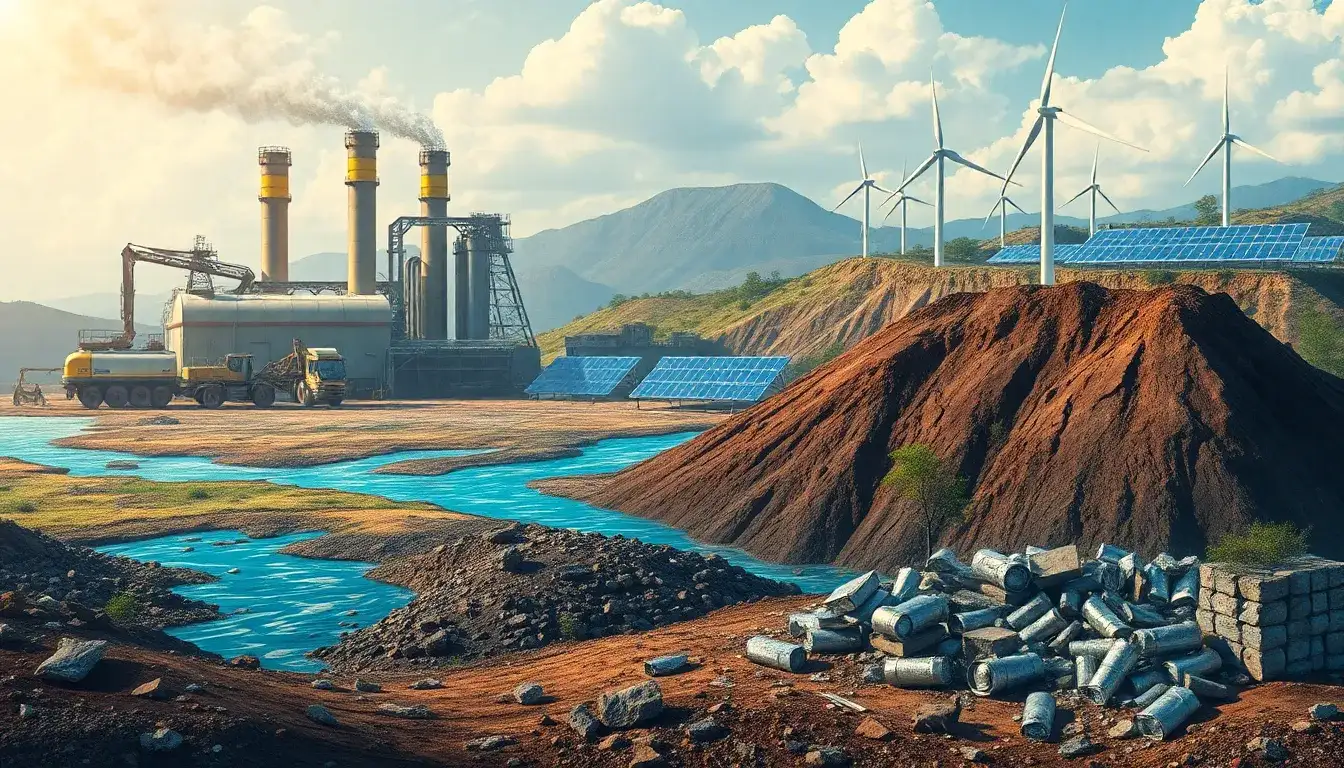 What are the environmental risks associated with EV battery production and disposal